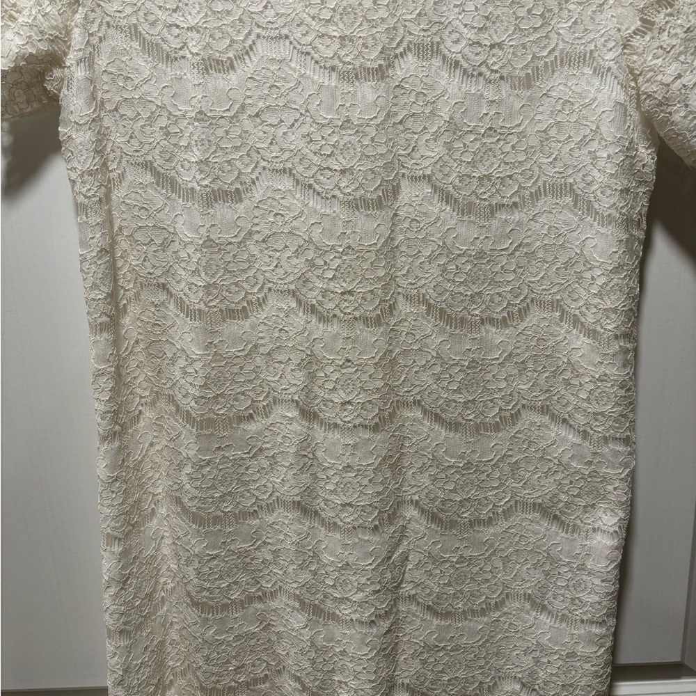 lulus shift lace white dress​​ - Picture 10 of 12